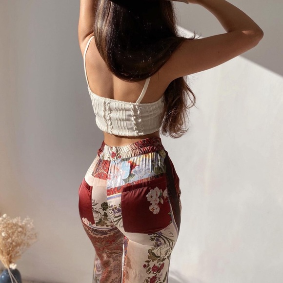 LAST ONE🔥Bloggers Fav| ZARA NWT Patchwork Printed Pants - Picture 5 of 16